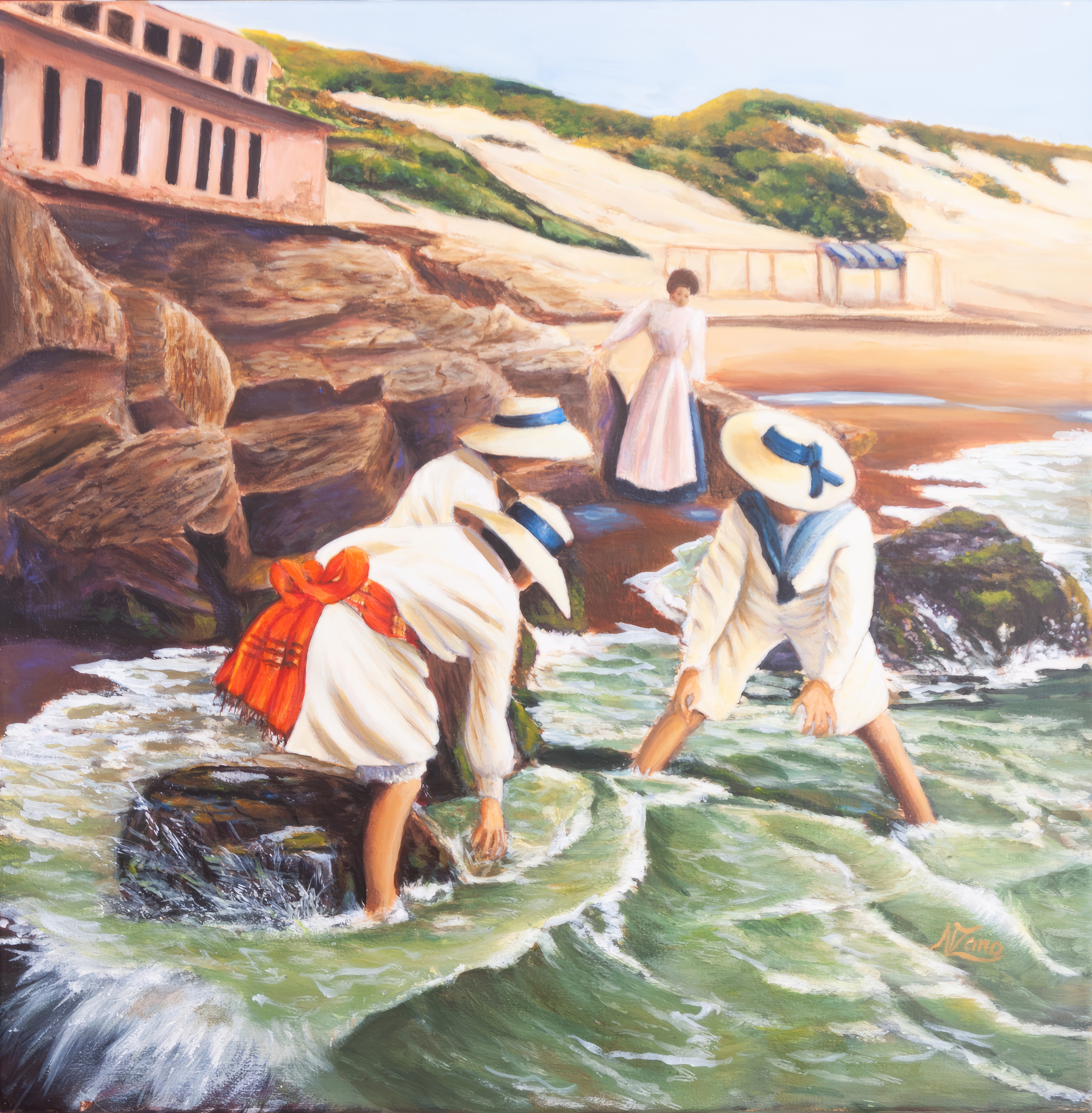 Playing on the Beach