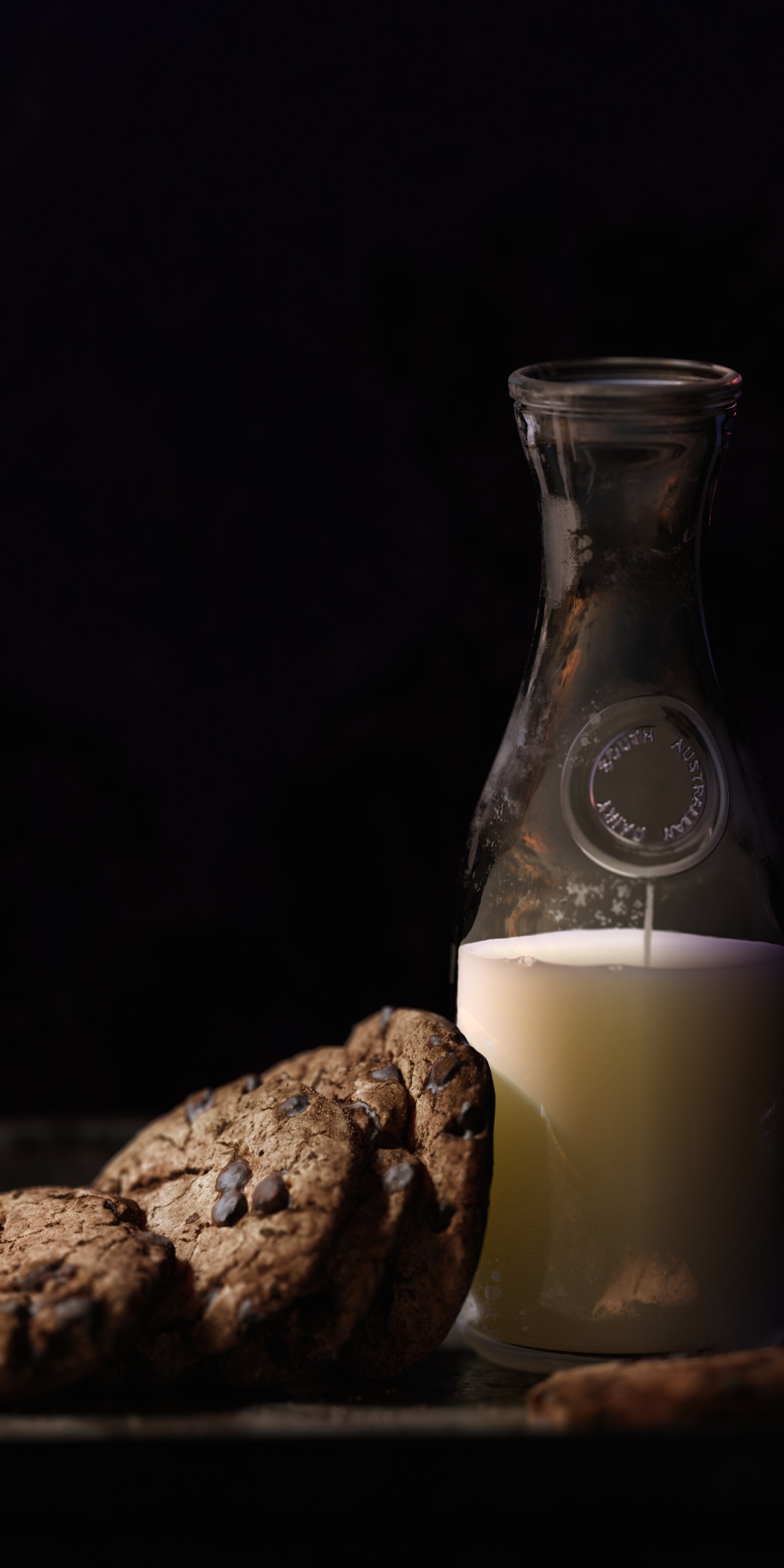 Milk & cookies art work