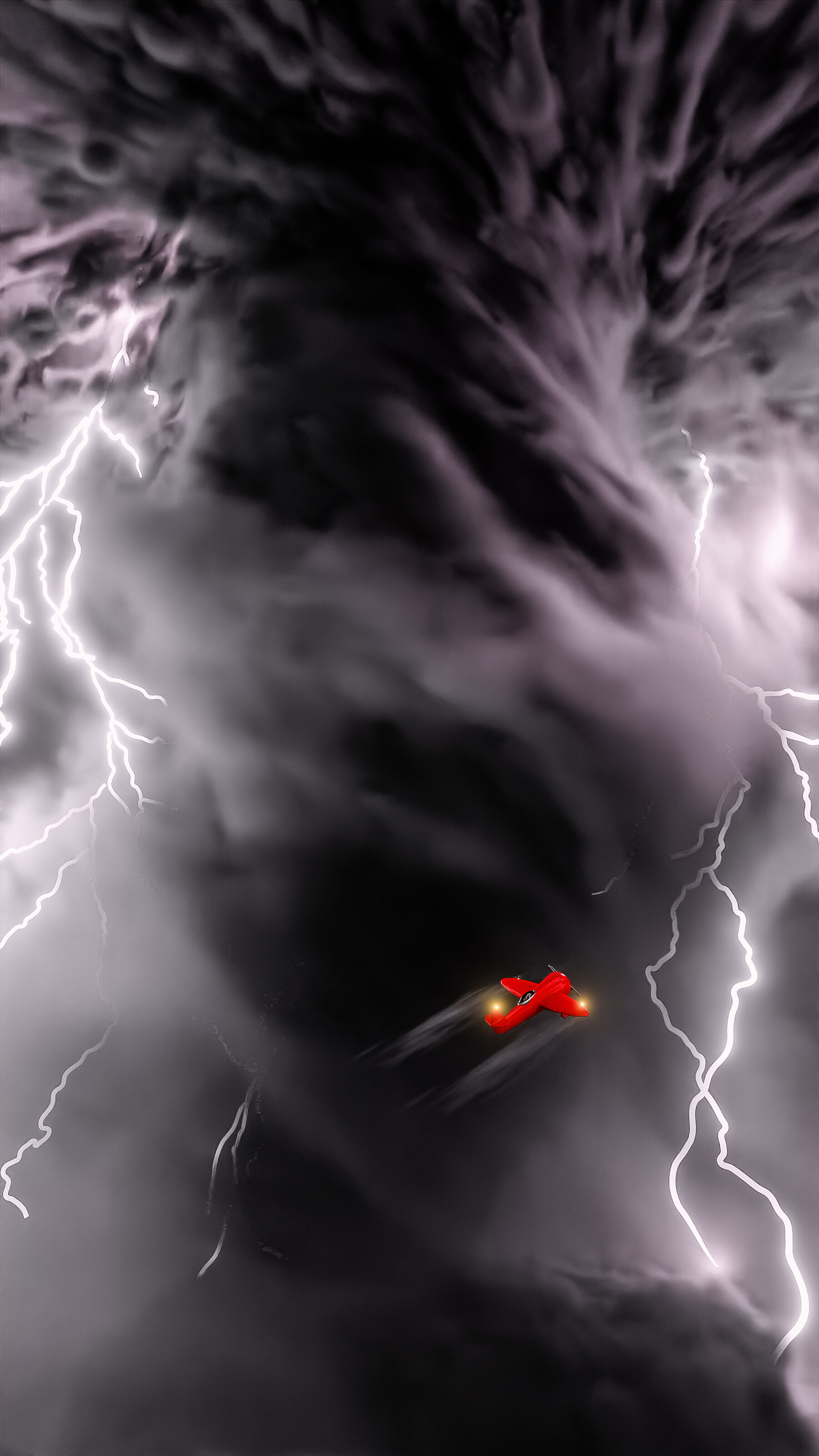 Red Toy Plane: Stormbound Adventure