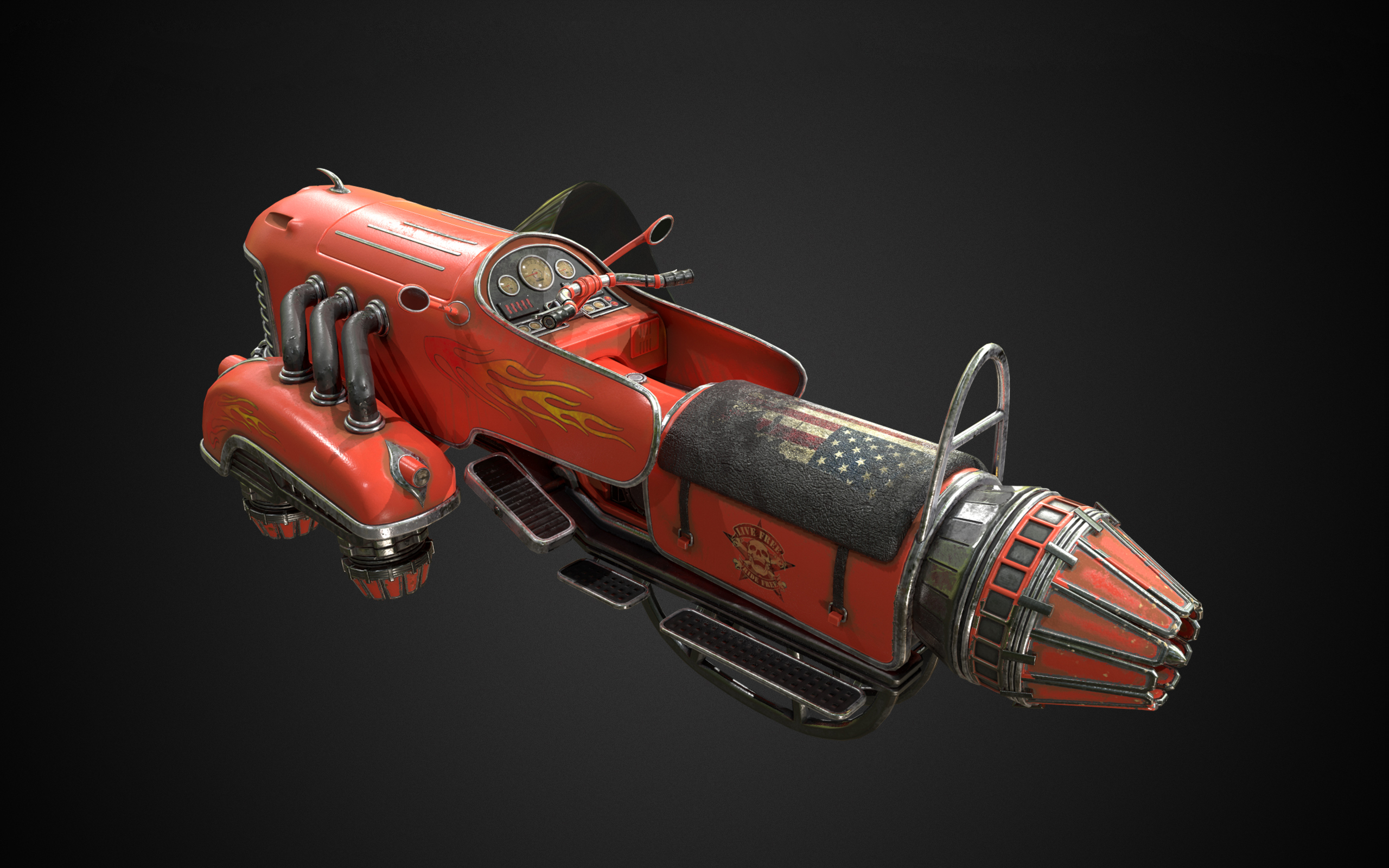 Sci-fi Vintage Beetle Bike