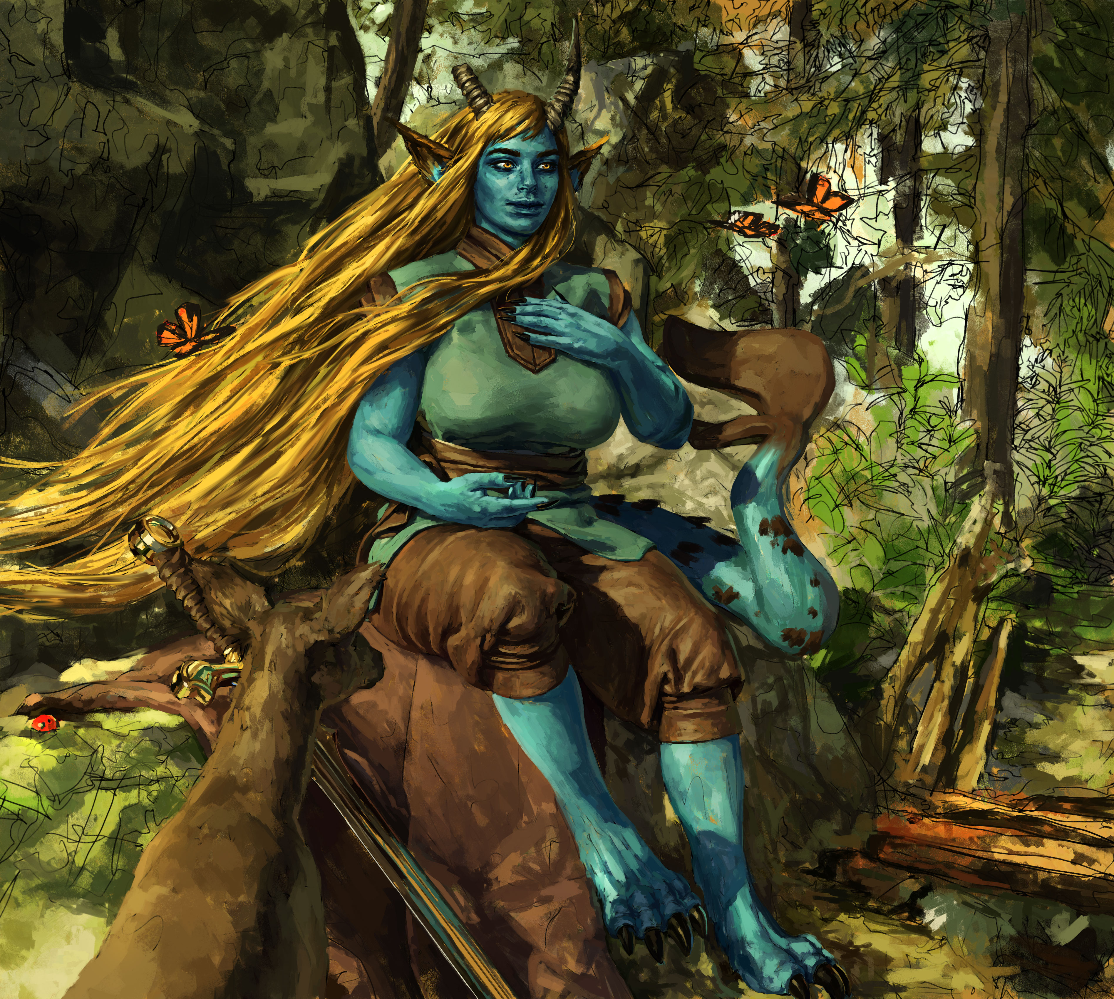 Dragon lady Illustration