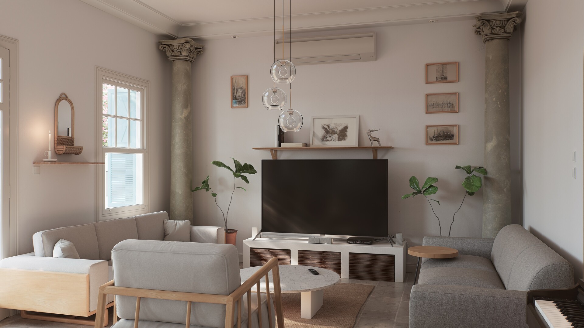 Bodrum Warmth: Modern Interior Texture