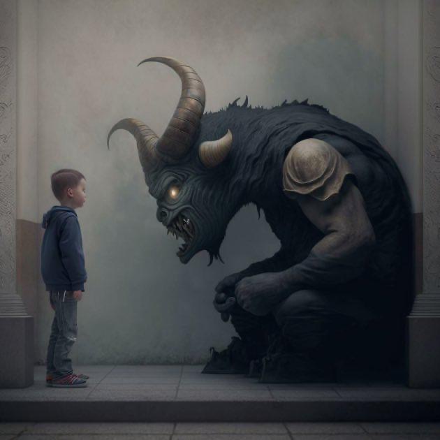 A boy and a beast