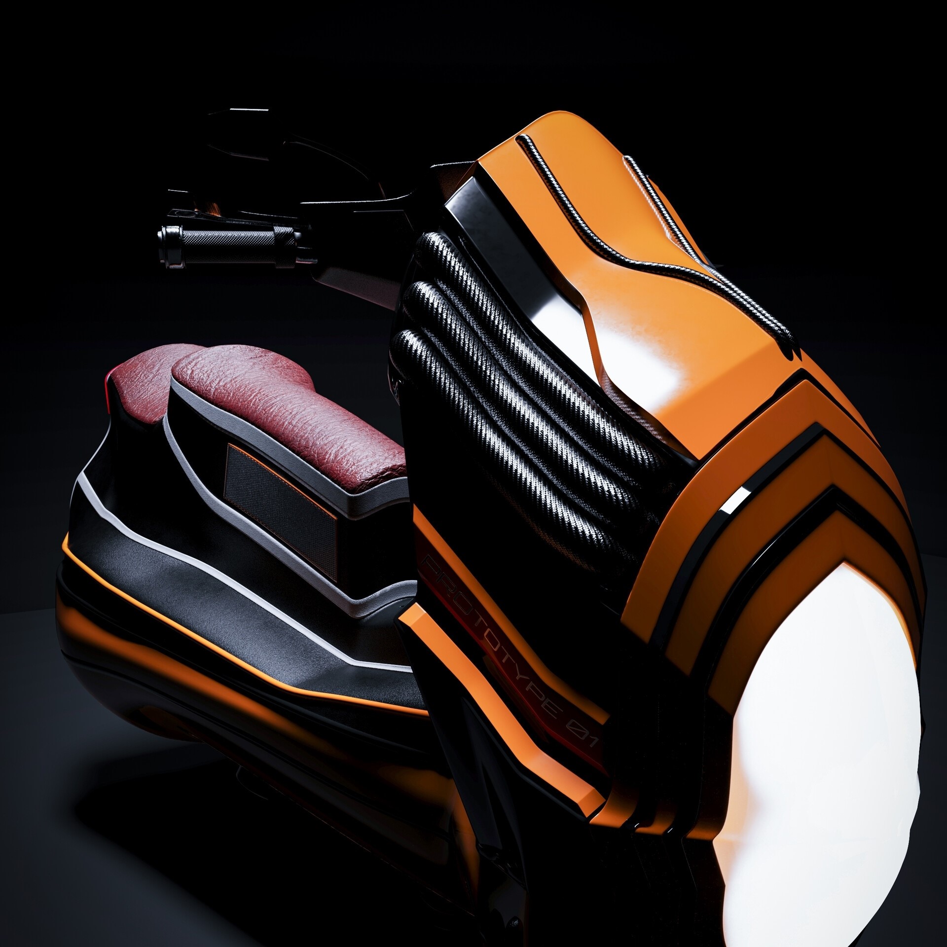 Futuristic Motorcycle