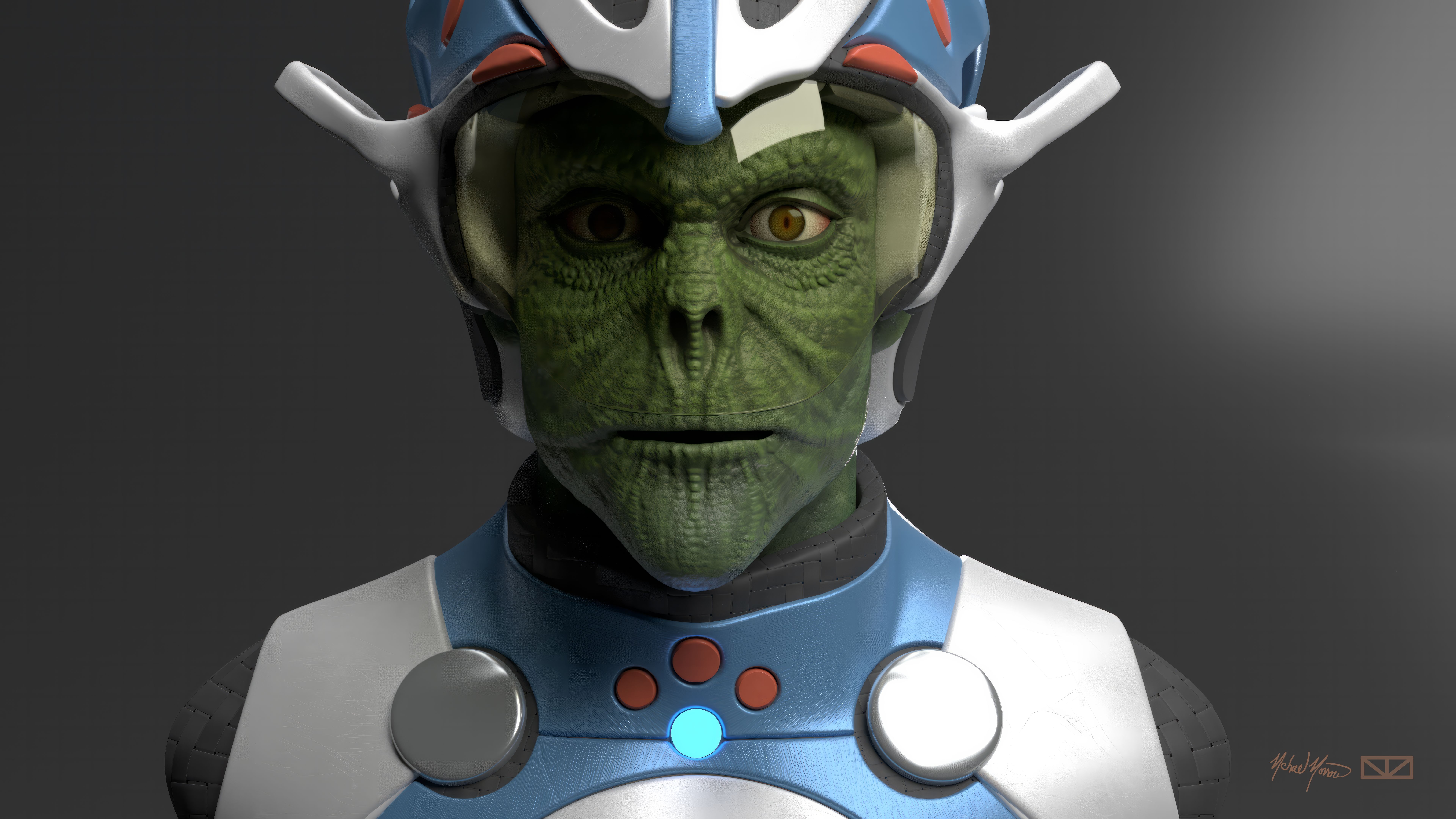 MTM Alien Warrior Front CU