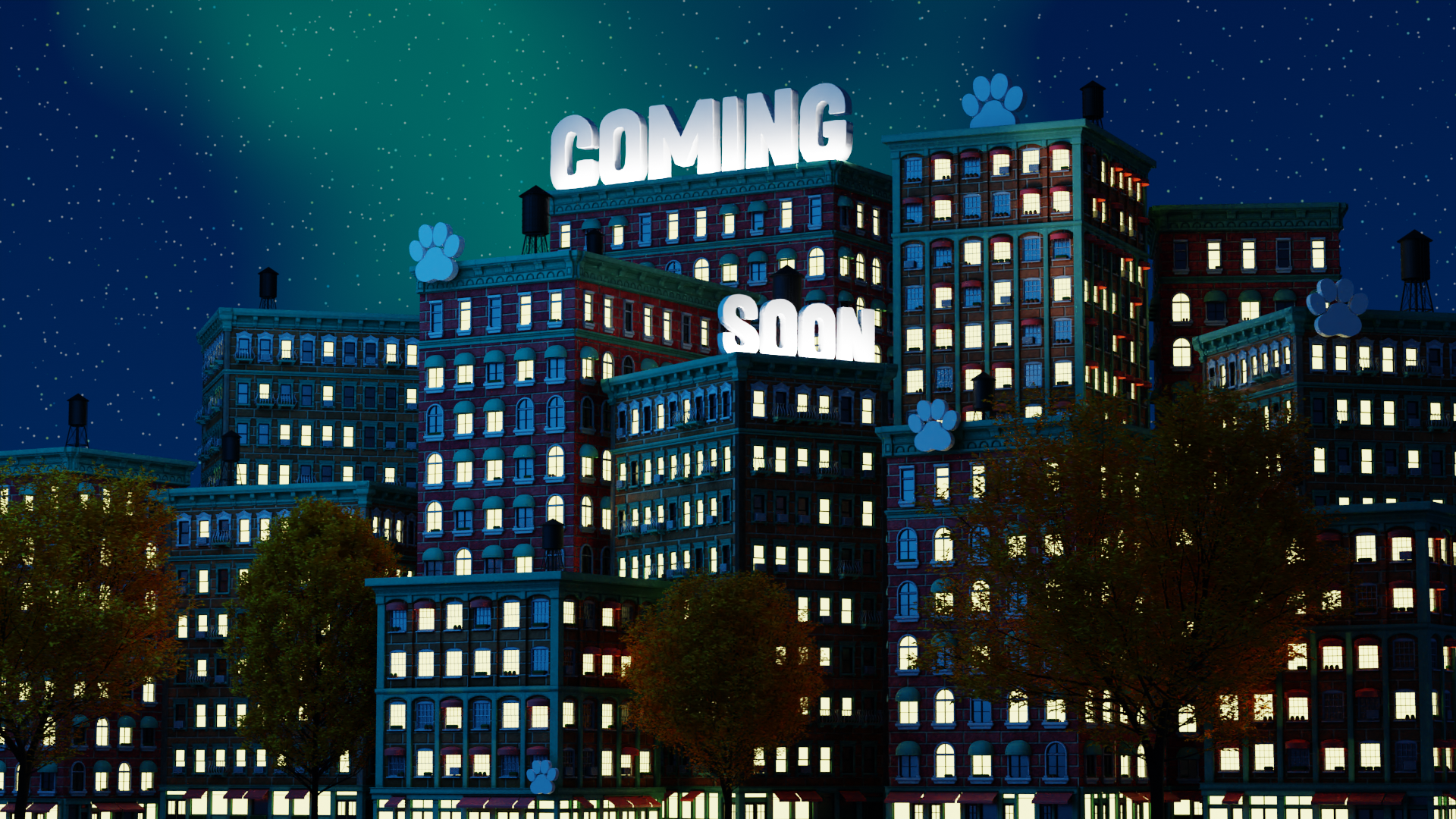 Paw World (Night version): Incomplete NFT art