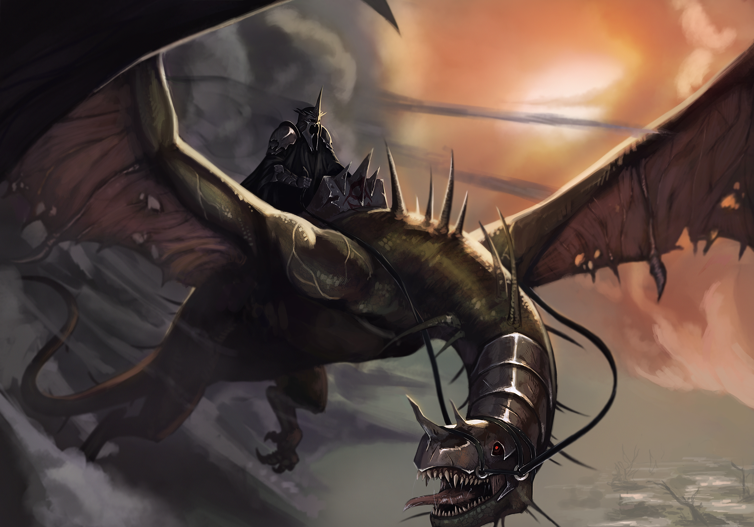 The flight of the Nazgul