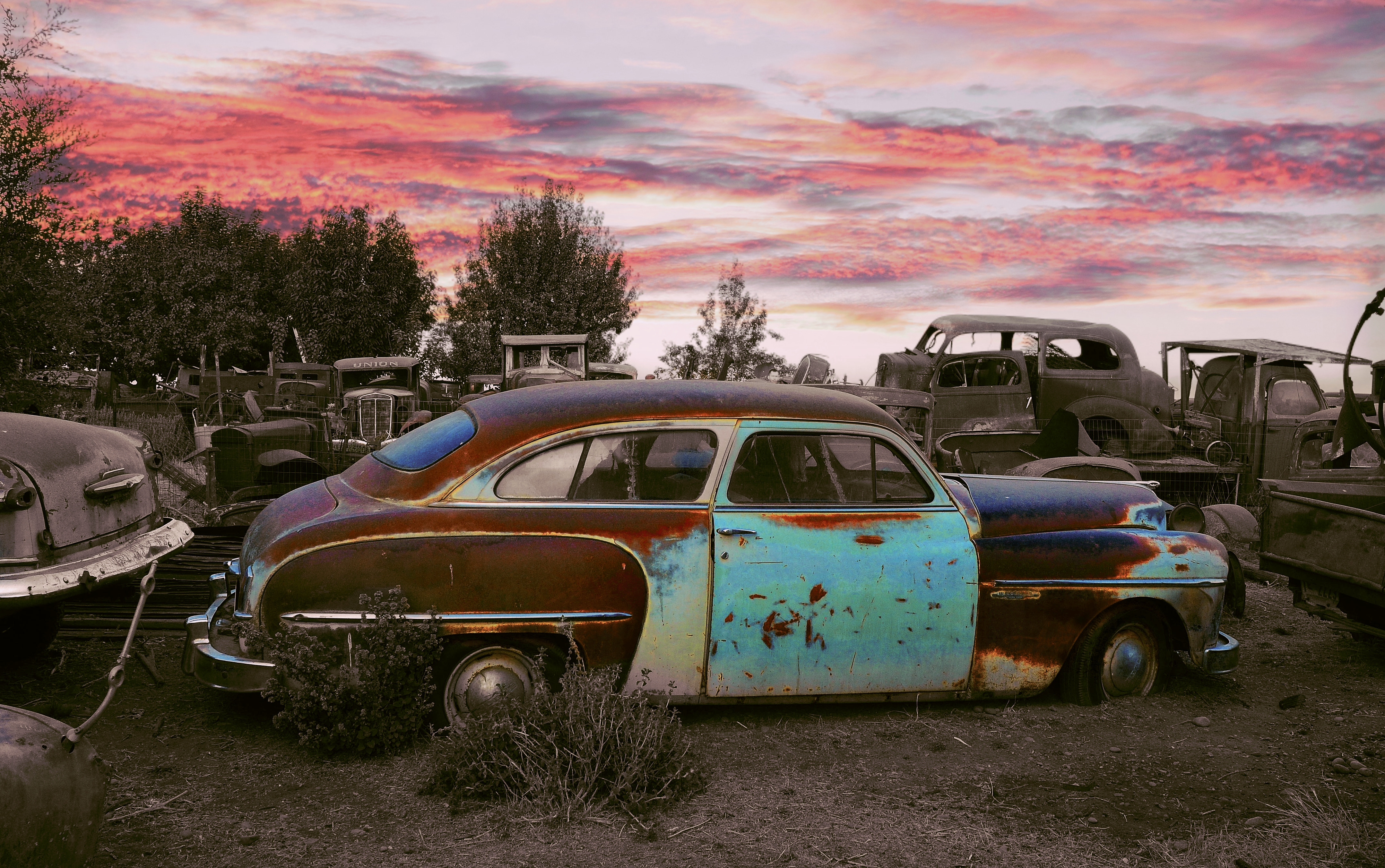 Salvage Yard Sunset