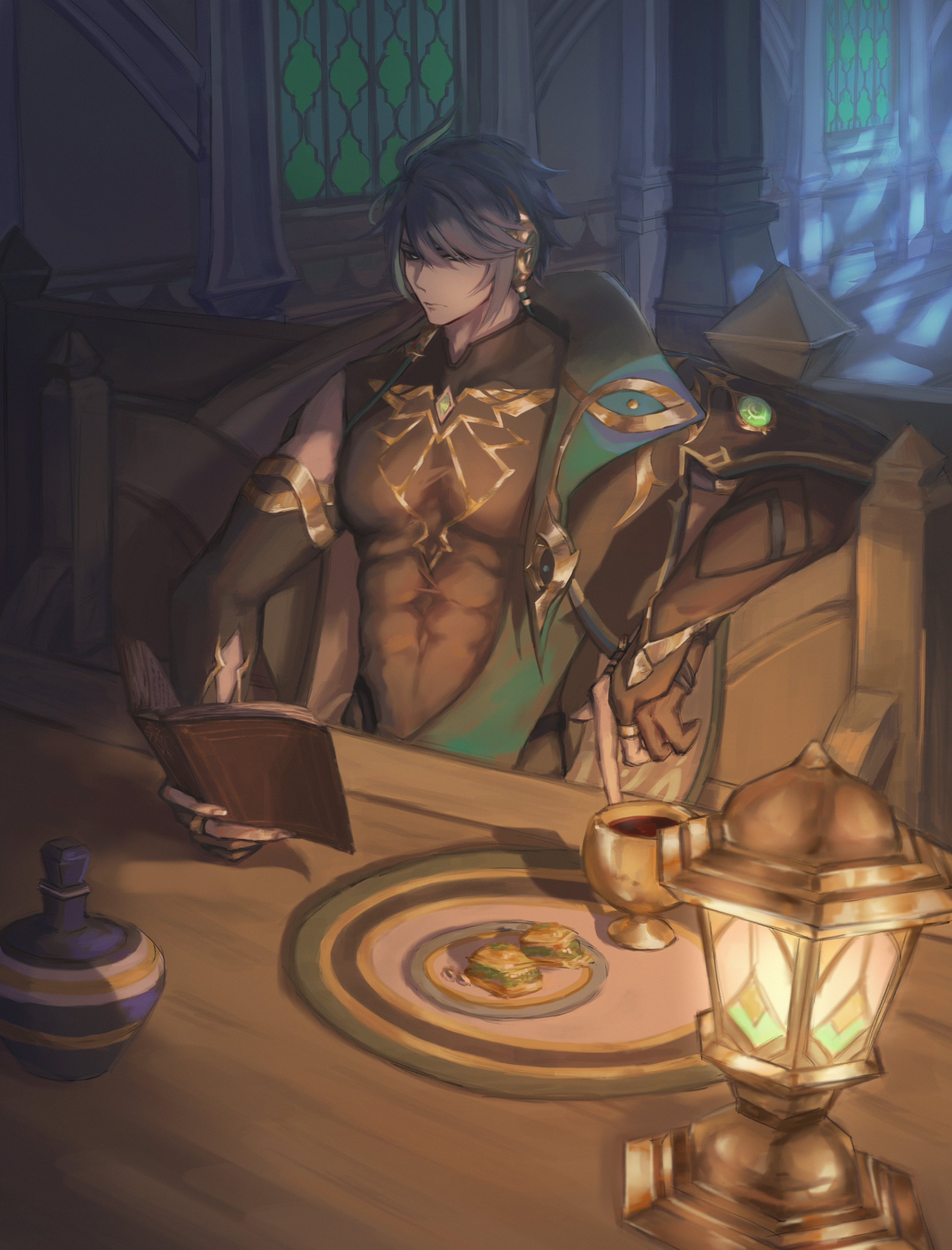 Alhaitham with Lambad's Tavern