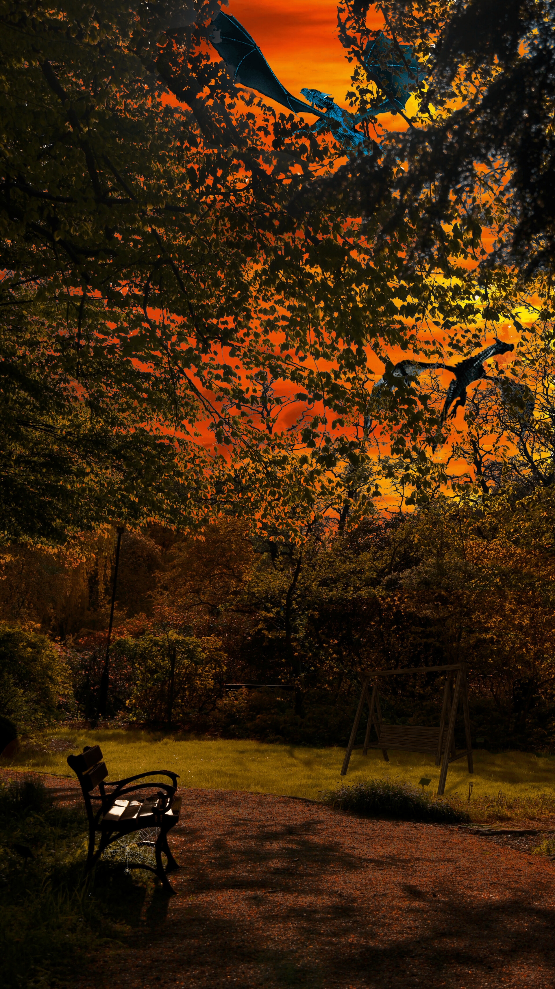 Dragon in the garden