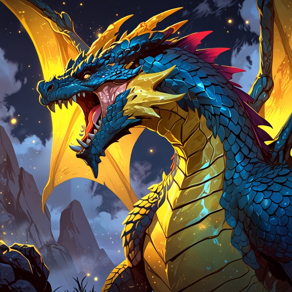 Lightning a Majestic Dragon