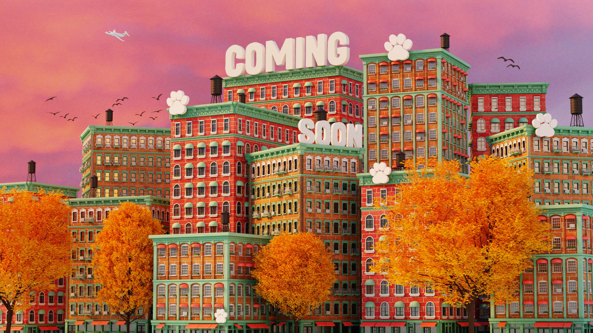 Paw World (Day version): Incomplete NFT art