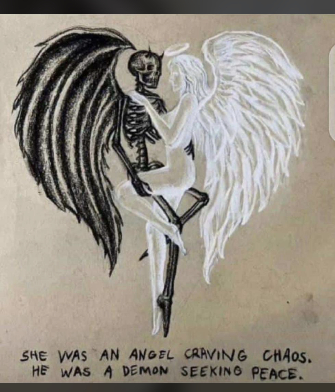 The devil and his angel