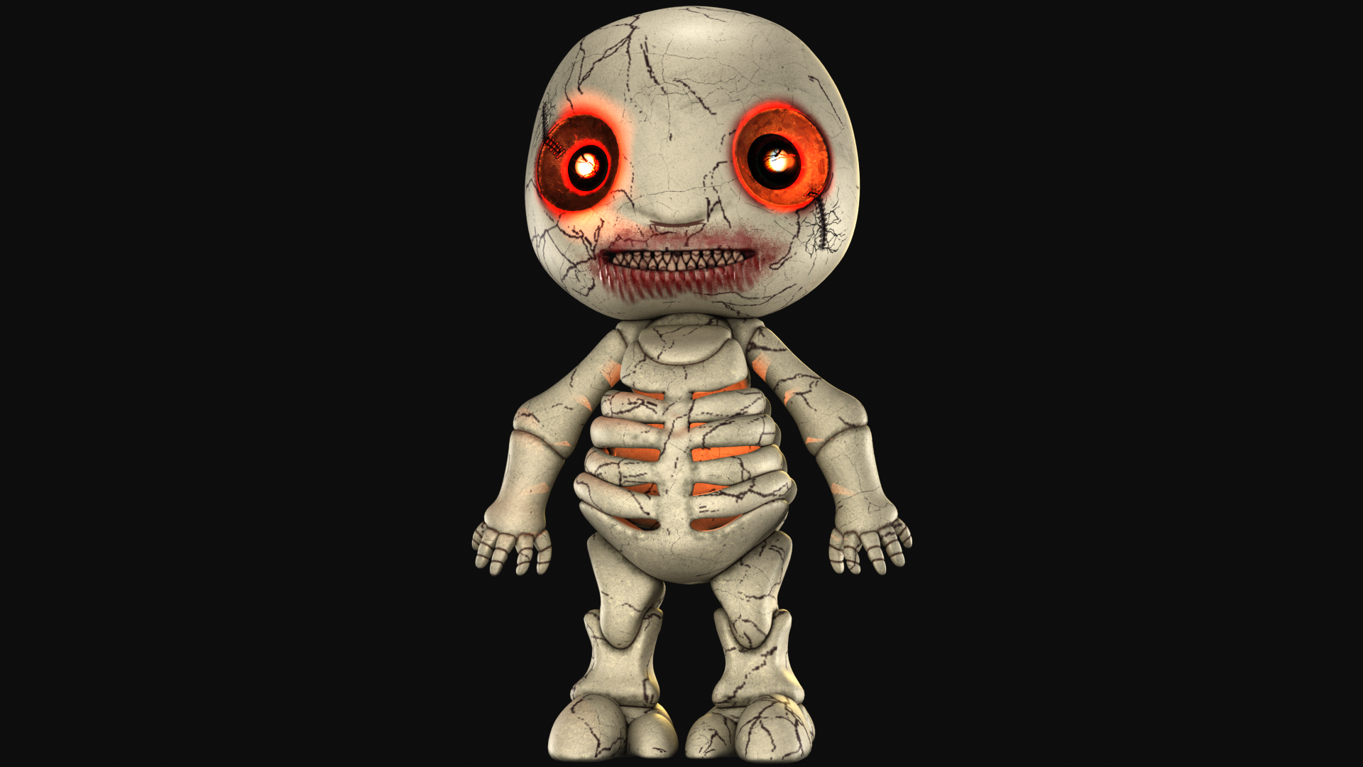 Little horror skeleton