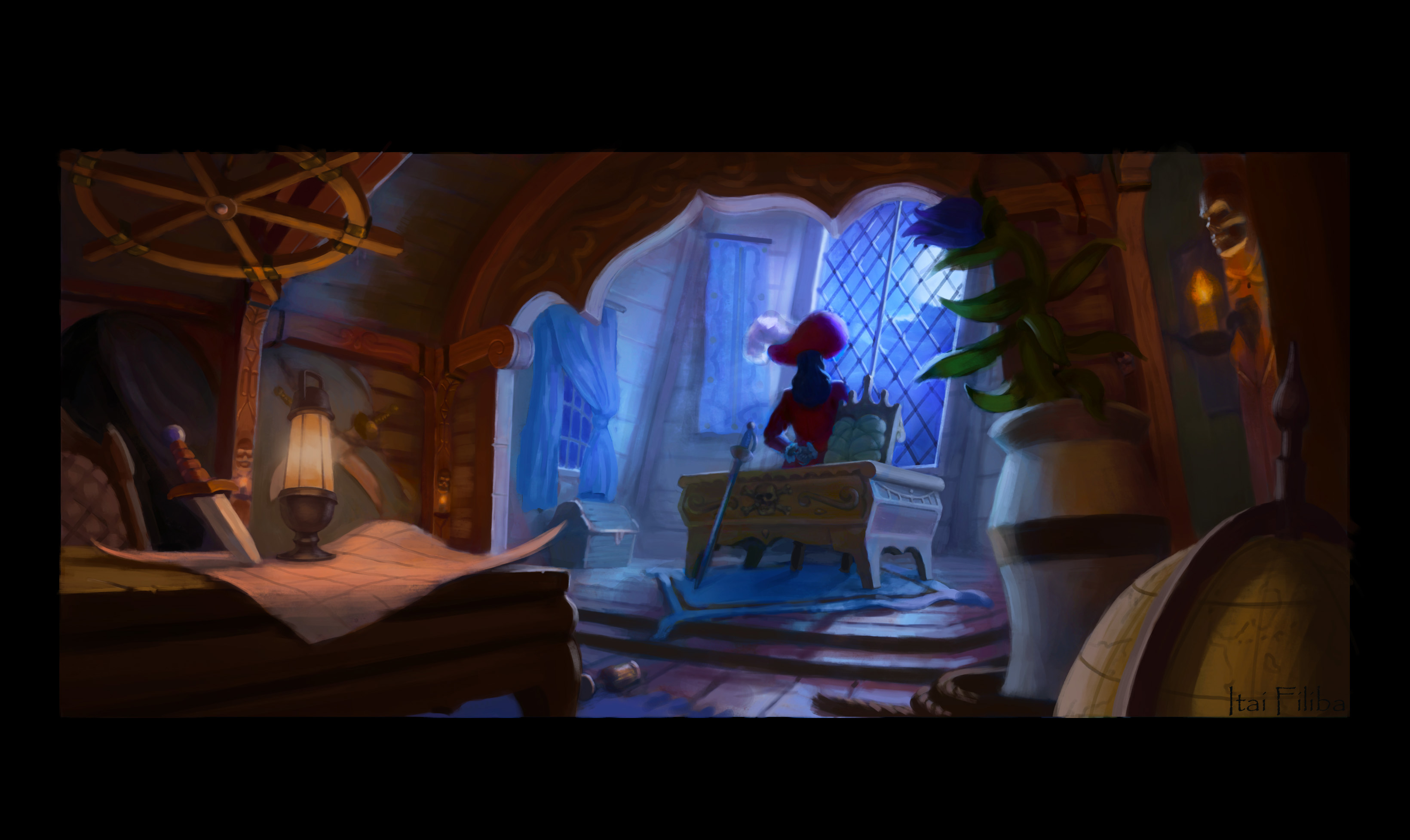 Captain Hook's cabin