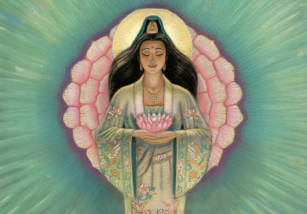 Quan Yin Pink Lotus Heart